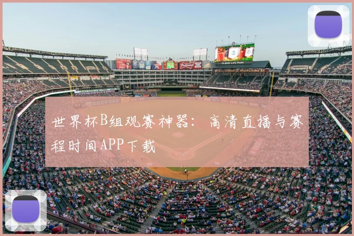 世界杯B组观赛神器：高清直播与赛程时间APP下载